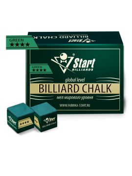 Мел Startbilliards 4 звезды зеленый (72шт)