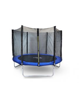 Батут StartLine Fitness 8 футов (244 см) СКЛАДНОЙ с внешней сеткой