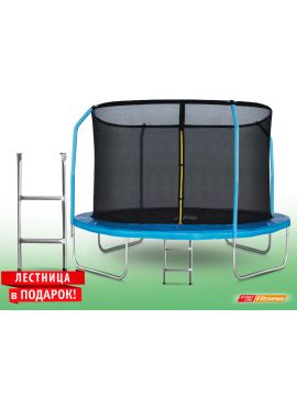 Батут StartLine Fitness 10 футов (305 см) с внутренней сеткой, держателями и лестницей