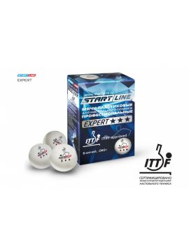 Мячи Start line EXPERT V40+ 3* (ITTF) (6 шт)