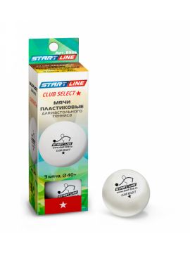 Мячи Start line Club Select 1* New (3 шт, бел.)