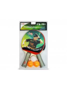 Набор для н/т Double Fish 2 ракетки и 3 мяча (301)