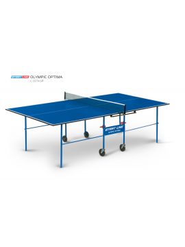 Стол теннисный Olympic Optima Синий с сеткой