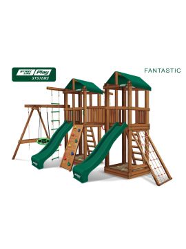 Детский городок FANTASTIC премиум Кедр (green)