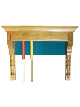 Киевница К-15 дуб (№1,Сукно Euro Pro 50 ш1.98м Yellow green)