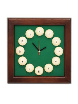 Часы Квадрат пирамида ясень/сукно (№5,Сукно Euro Pro 50 ш1.98м Yellow green)