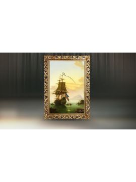 Рама Винченцо 2194х1594 (Сильвер/Глянцевый лак)