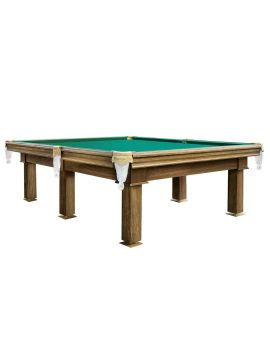 Бильярдный стол Сибирь 9 фт сосна (РП, Ochre, Слан_25_Lux, Сукно «Euro Pro 50» ш1.98м Yellow green)