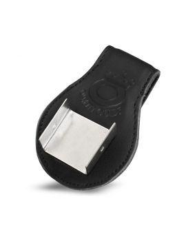 Держатель для мела кожаный открытый черный