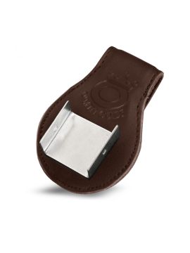 Держатель для мела кожаный открытый коричневый