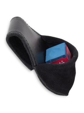 Держатель мела Карман замшевый чёрный H-129-VL  03926