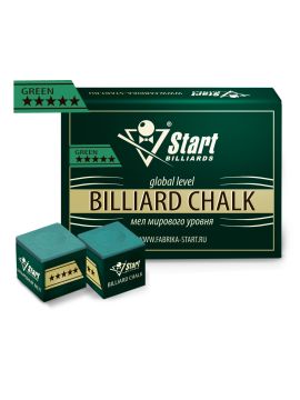 Мел Startbilliards 5 звезд зеленый (12шт)