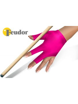 Перчатка-бильярдная Feudor Standard fuchsia S