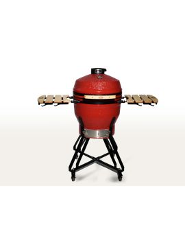 Керамический гриль-барбекю 22 дюйма (красный) (56 см)