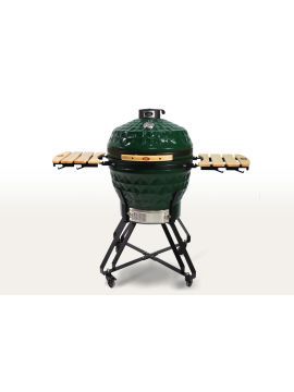 Керамический гриль-барбекю 24 дюйма (зеленый) (61 см)