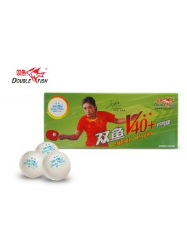 Мячи для н/т Double Fish 2* Volant (10 шт/упак.) р-р.40+