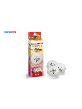 Мячи Start line Standart 2* New (3 шт, бел.)