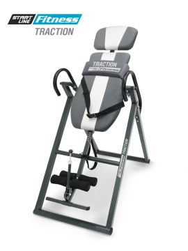 Инверсионный стол TRACTION серо-серебристый с подушкой