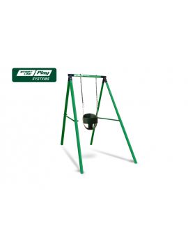 Качели SLP SYSTEMS 1 секция + Пластиковое сиденье для качели с фиксацией зеленое