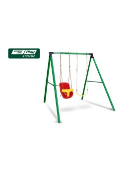 Качели SLP SYSTEMS 2 секции + сиденье с фиксацией желтое + сиденье гибкое желтое