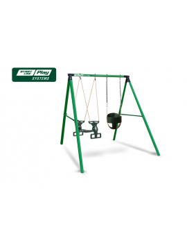 Качели SLP SYSTEMS 2 секции + качеля с фиксацией зеленая + сиденье двойное