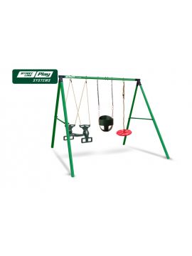 Качели SLP SYSTEMS 3 секции + качеля двойная + качеля диск красная + качеля с фиксацией зеленая
