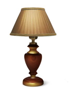 Лампа настольная Император Люкс (№3,плафоны золотые,фурнитура золото)