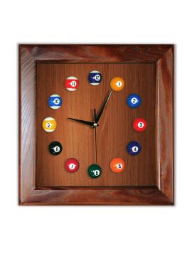 Часы Квадрат ясень/шпон (№4)