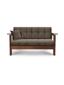 Диван High-Style ясень МДФ (№5,Винилискожа Rust,Винилискожа (Rust) цвет № 204)