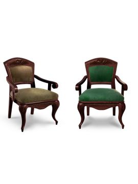 Кресло Венеция ясень (№3,Ткань Vilvet Lux,78 Velvet-Lux)