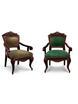 Кресло Император ясень (№3,60 Velvet-Lux,Ткань Vilvet Lux)