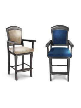 Стул бильярдный Президент Сильвер ясень (Экс.2,Ткань Vilvet Lux,48 Velvet-Lux)