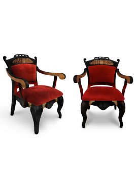 Кресло Dragon  граб (Dragon красный,Ткань Vilvet Lux,54 Velvet-Lux)