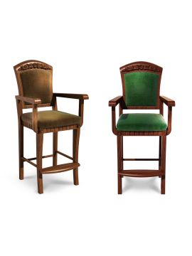 Стул бильярдный Ампир ясень (№5,Ткань Vilvet Lux,78 Velvet-Lux)