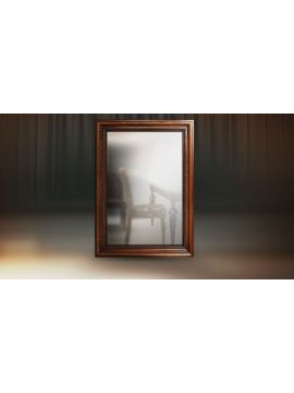 Зеркало Фоджи 2146х1546 (Глейс,Матовый лак 30%,Фреска/Сильвер)