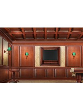 Потолок 1м2 сосна,шпон ясеня,МДФ (№4)