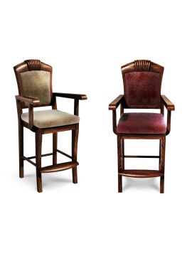 Стул бильярдный Ливерпуль-Люкс ясень (Патина 1,Ткань Vilvet Lux,78 Velvet-Lux)