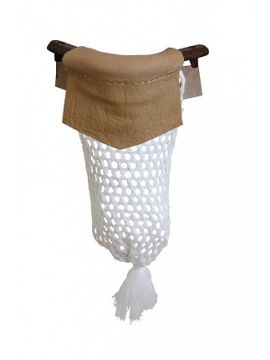 Луза(скоба алюмин.малая, х/б сетка) п/ф (Кожа коньяк)