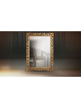 Зеркало Винченцо 2194 х 1594 (*Глянцевый лак,Голд/Глянцевый лак)