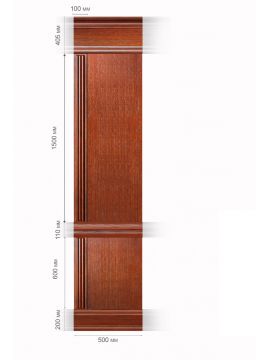 Пилястра в сборе завершающая Ливерпуль Премиум (№4)