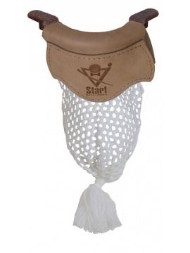 Луза(скоба алюмин. большая металлик золото с х/б сеткой п/ф (Кожа натуральная, Без фольги)