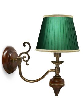 Бра Ампир (№4,плафоны красные,фурнитура золото)