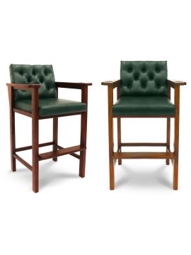 Стул бильярдный Честер ясень (№4,Винилискожа (Dark Geen Темно-зеленый) цвет №206 ш1,44м,Винилискожа D.Green)