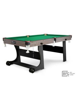 Бильярд BFG Compact Light 5 (Анкор+черный) (Пул, анкор/черный (ЛДСП), ЛДСП_16, Euro Pro 50 ш1.98м Yellow green, Х/б сетка)