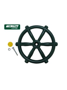 Пластиковый штурвал зеленый