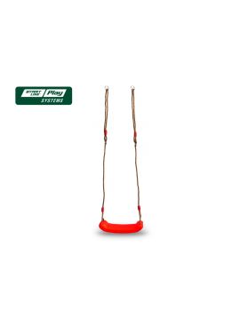 Пластиковое сиденье для качели лодочка красное