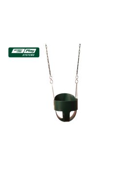 Пластиковое сиденье для качели с фиксацией зеленое