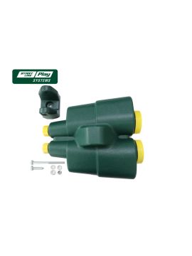 Пластиковый бинокль зеленый