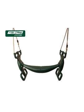 Пластиковое сиденье для качели двойное зеленое