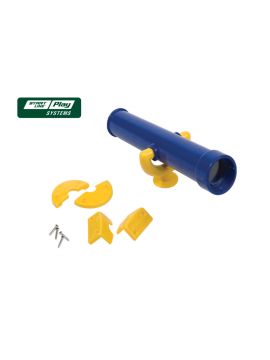 Пластиковый телескоп желто-синий